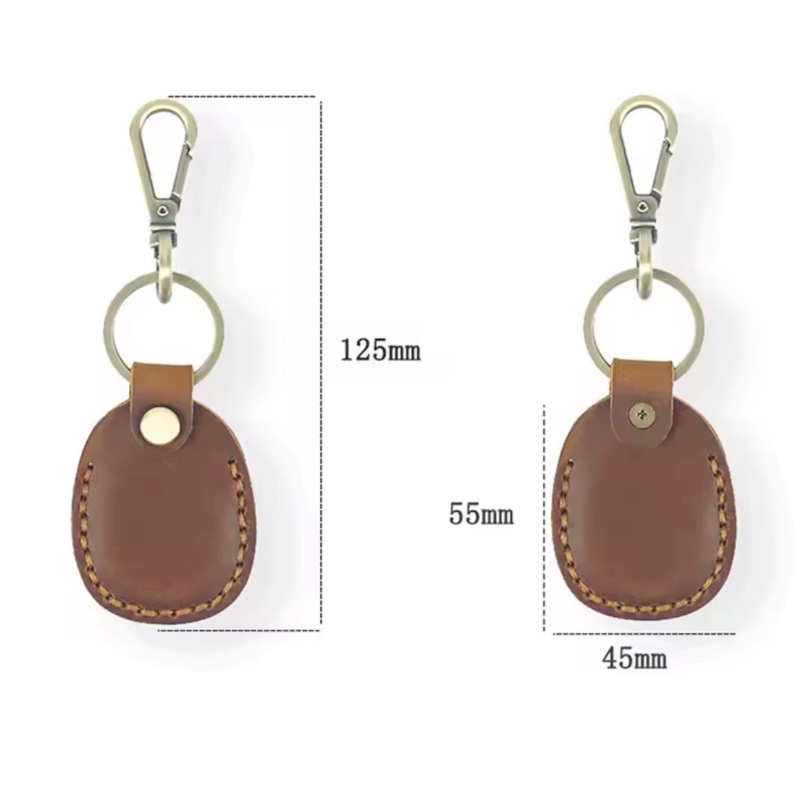Retro Leather Air Tag Holder