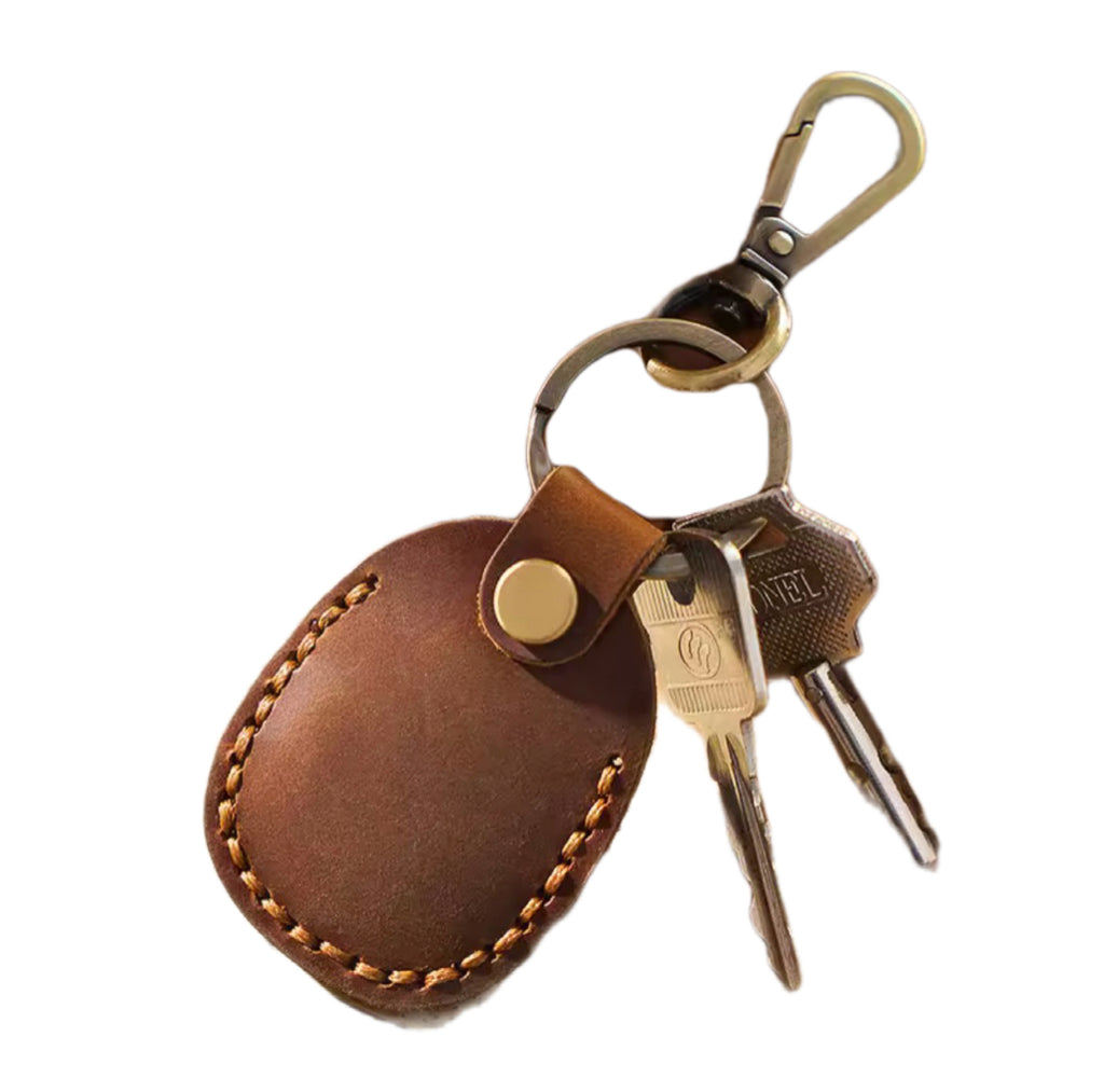 Retro Leather Air Tag Holder